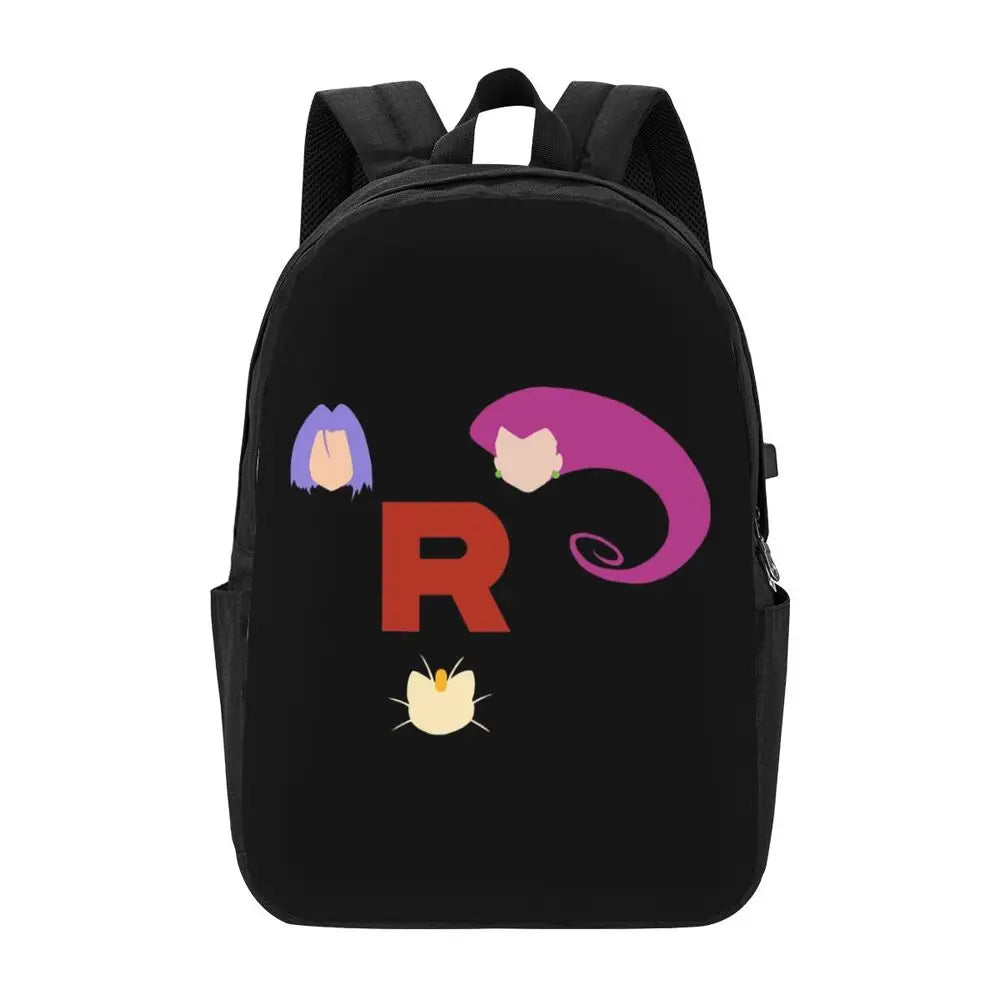 Versatile Letter R Logo Backpack for Travel and College Use