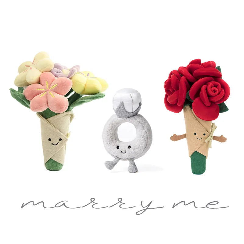 Cute Plush Flower Bouquet | Perfect Gift for Engagements & Weddings
