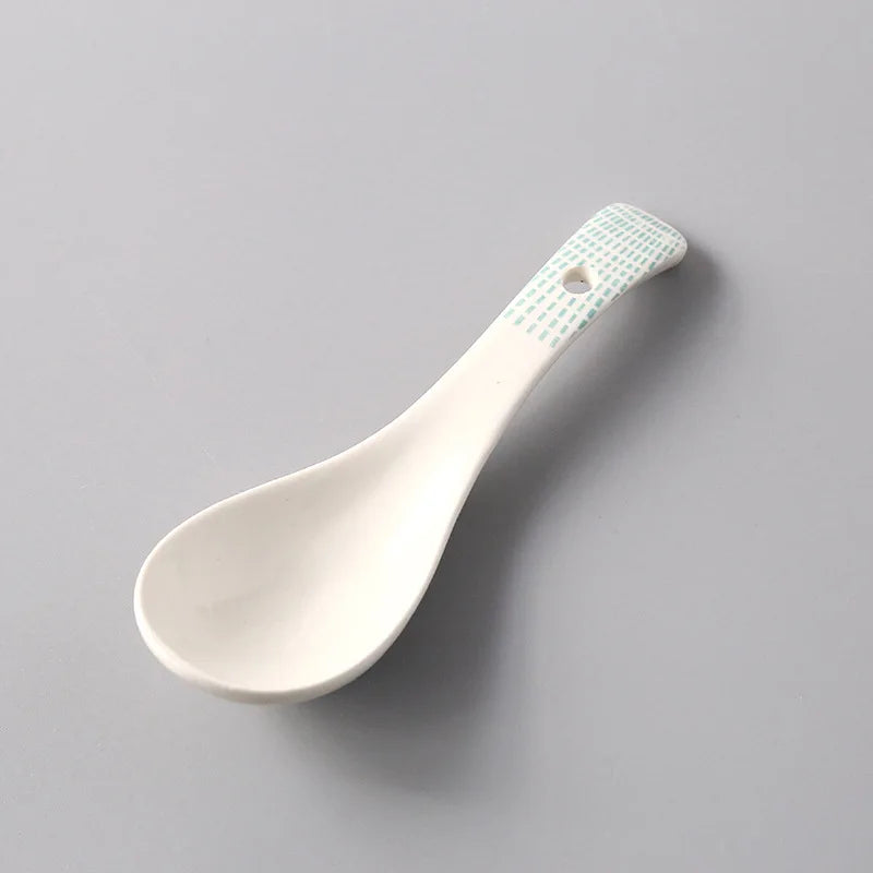 Ceramic Multi-Function Spoon | Japanese Style Tableware for Kitchen