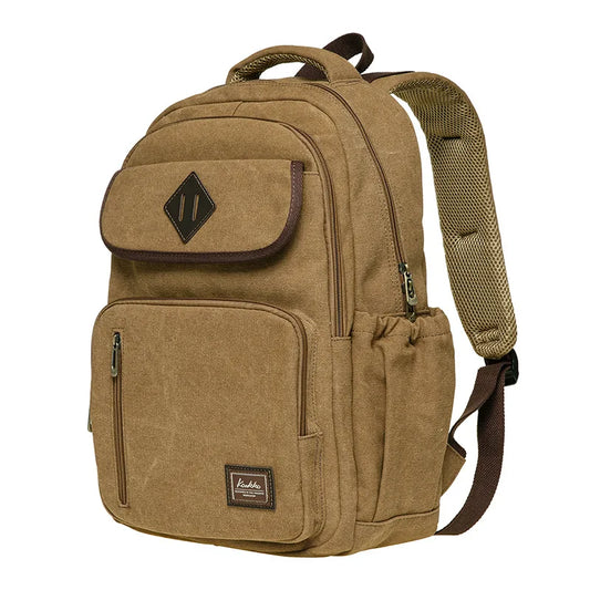 Mochila de lona vintage | Mochila elegante para la escuela y los viajes