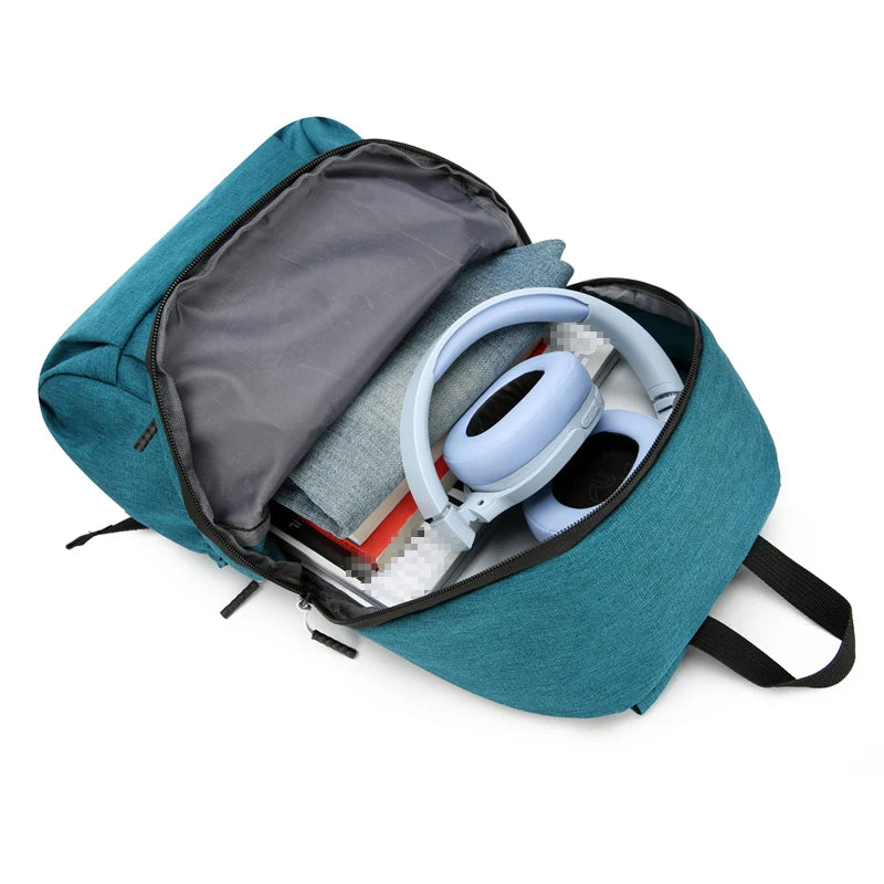 Lightweight Solid-Color Backpacks for Outdoor & School Use