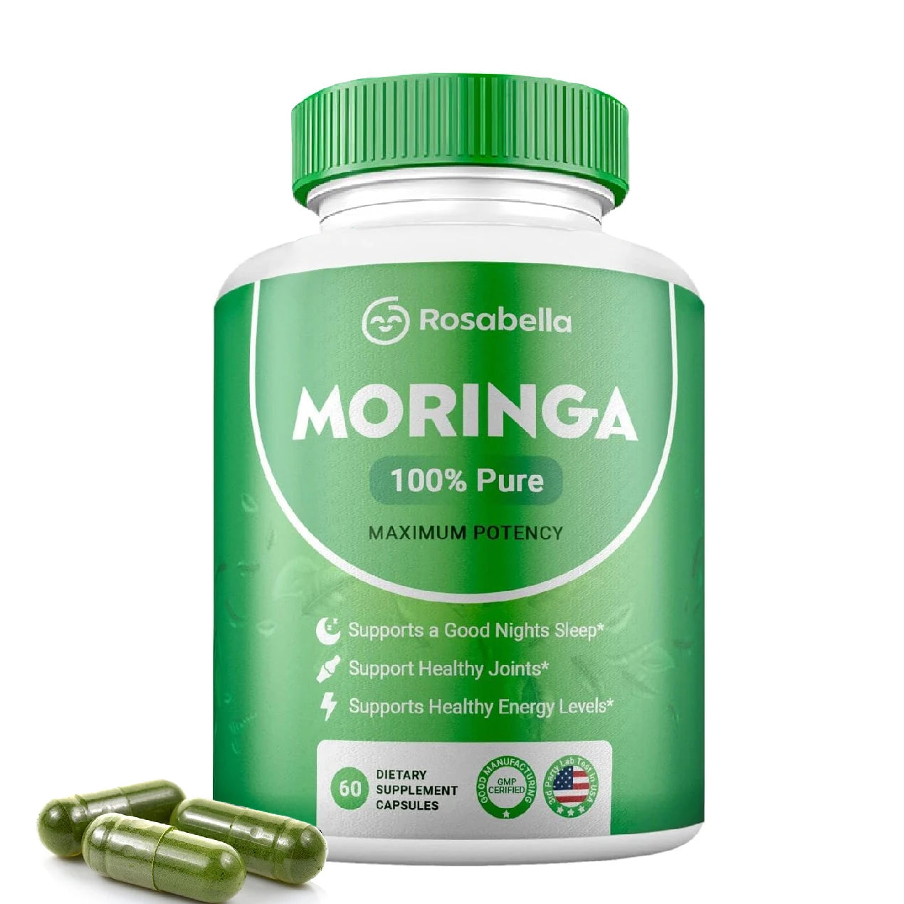 Moringa Capsules - Natural Energy & Immune Support Supplement