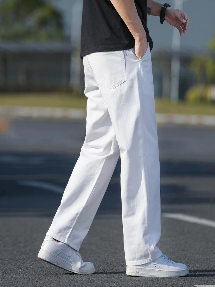 Men's Casual Loose Jeans | Lightweight Breathable Denim Pants