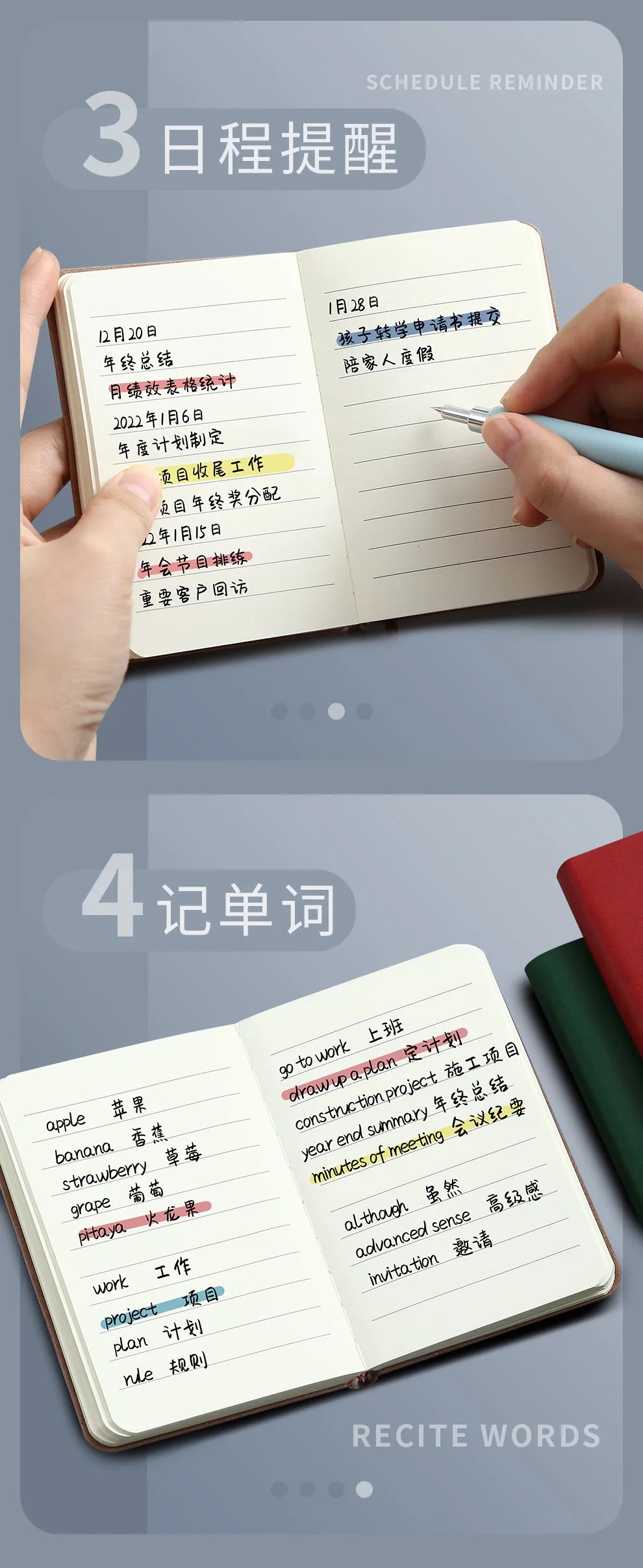 Mini Portable Notebook | Pocket Notepad for Office & School