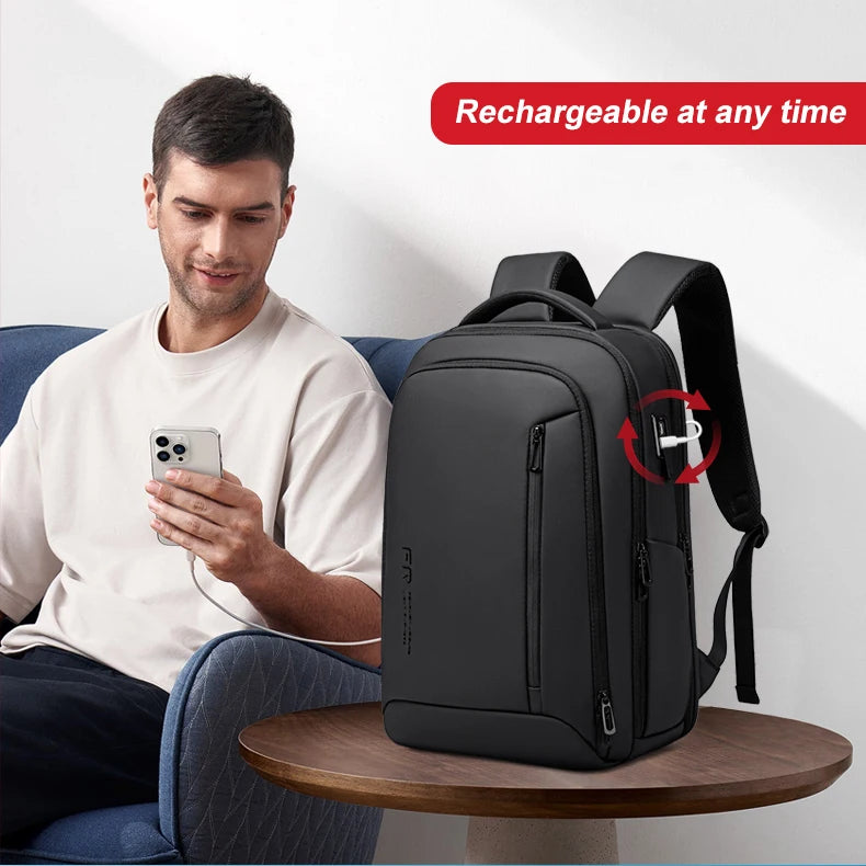 Men's 16-Inch Laptop Backpack | Expandable Travel Bag with High Capacity