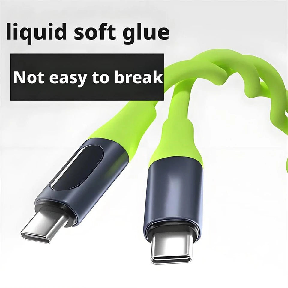 100W USB Type C Cable | Fast Charging Data Cord with LED Display