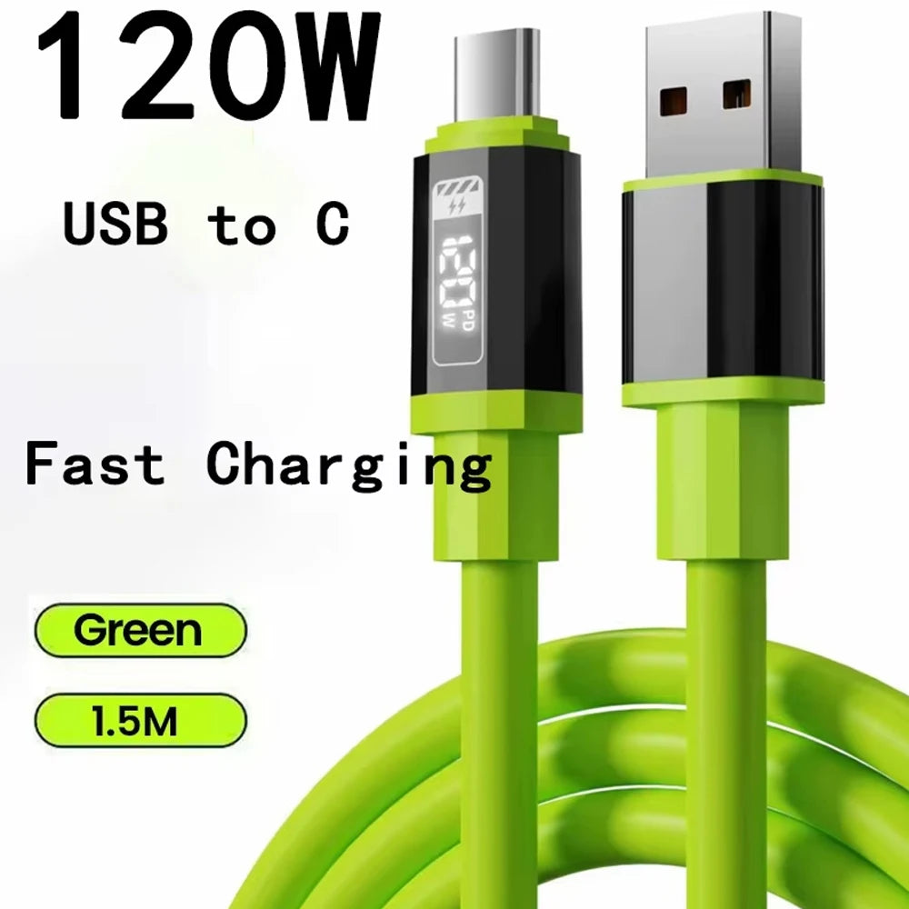 240W Super Fast Charging Type C Cable for Mobile Devices