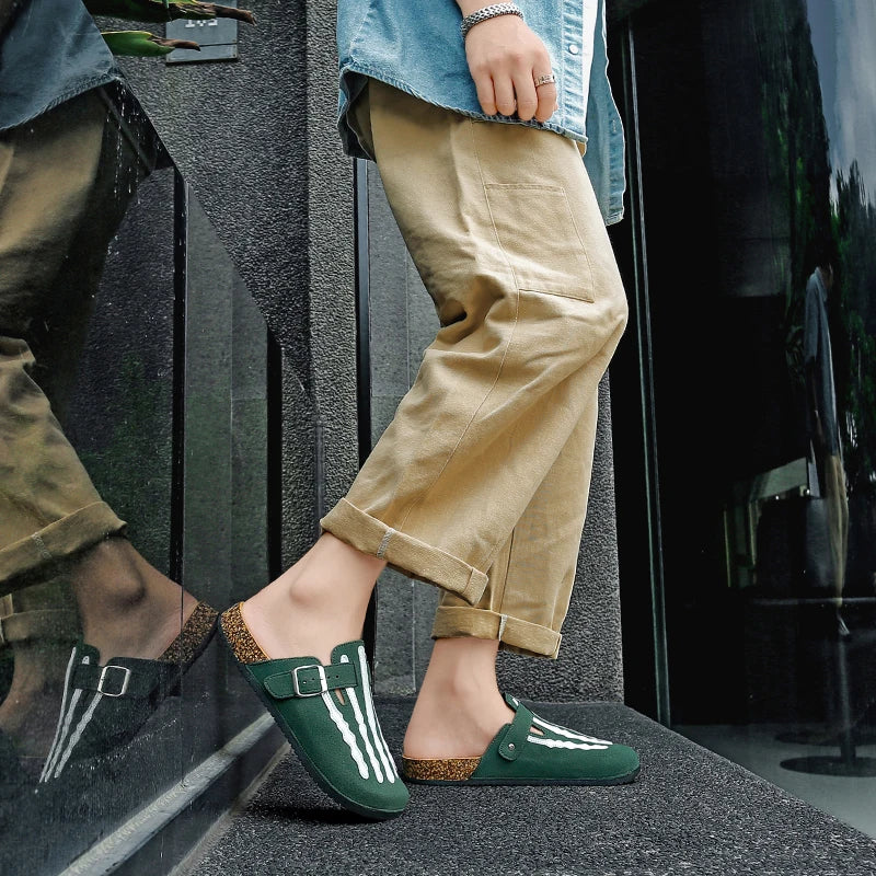 Men's Cork Clogs with Arch Support | Comfortable Indoor Footwear