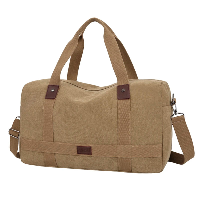 Men's Versatile Canvas Travel Bag | Large Capacity Weekend Duffel