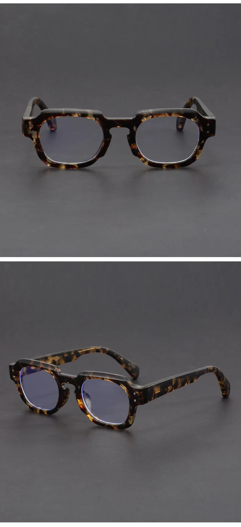 Men's Trendy Square Prescription Glasses | Photochromic UV Protection 2026