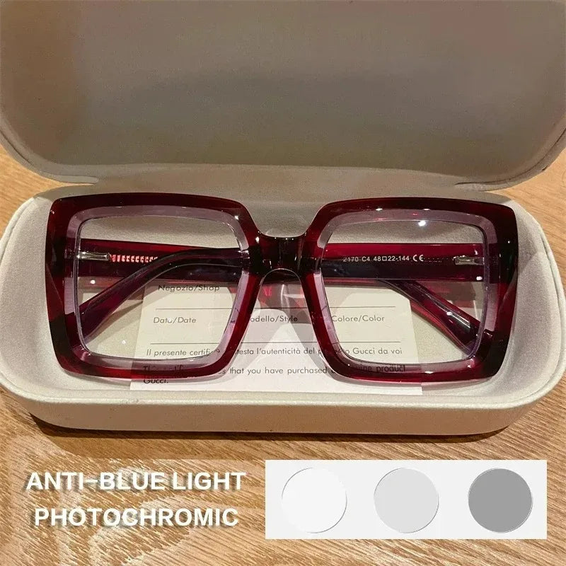 Progressive Photochromic Reading Glasses | Stylish Anti Blue Ray Eyewear