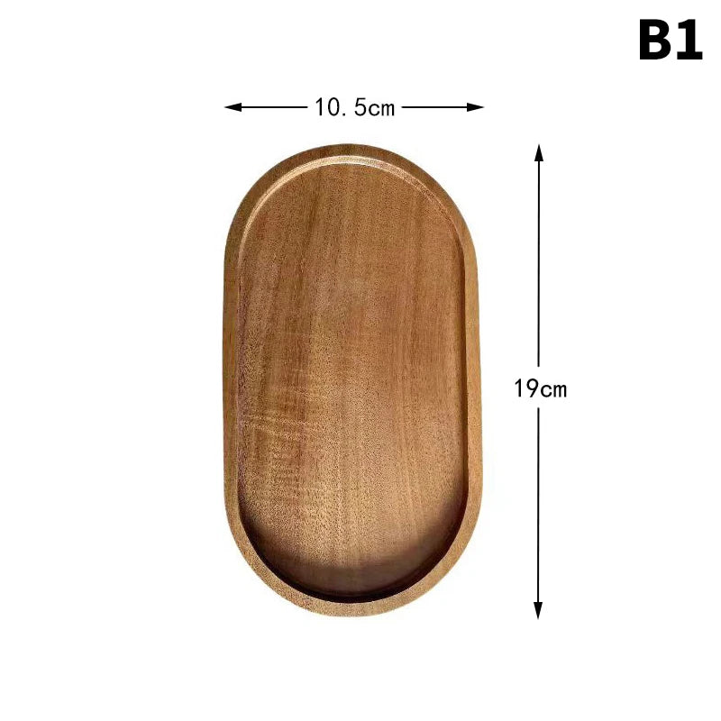Eco-Friendly Wooden Dessert Plates | Elegant Serving Trays