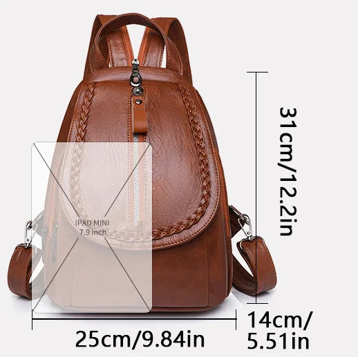 Stylish Women's Leather Backpack | Chic Travel Bag for All Occasions