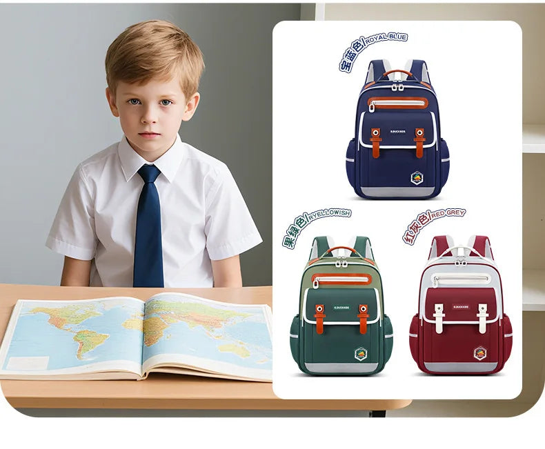Ergonomic Kids Backpack for Grades 1-6 | Large Capacity School Bag