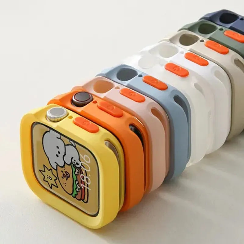 Shock-Absorbing Soft Silicone Case for Apple Watch | Daily Protection