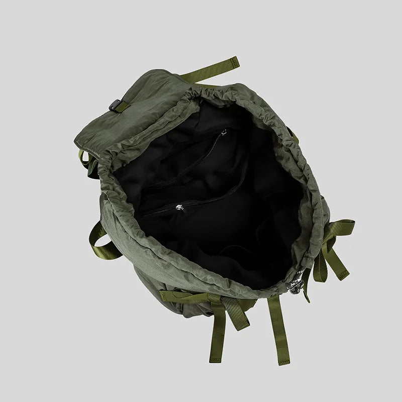 Fashion Y2K Bow Casual Backpack | High-Quality Nylon Shoulder Bag