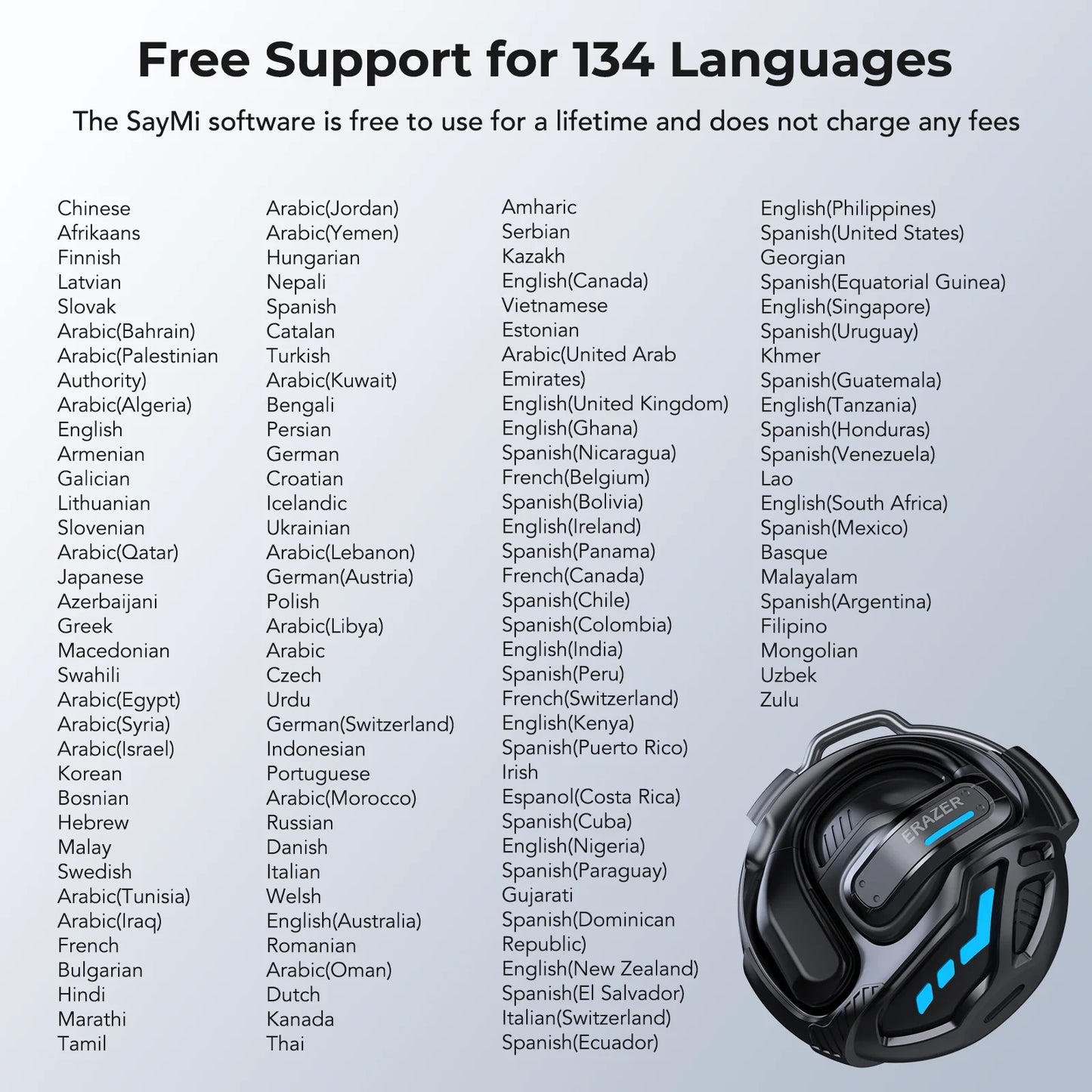AI Translator Earbuds | Bluetooth 5.4 Wireless Headphones