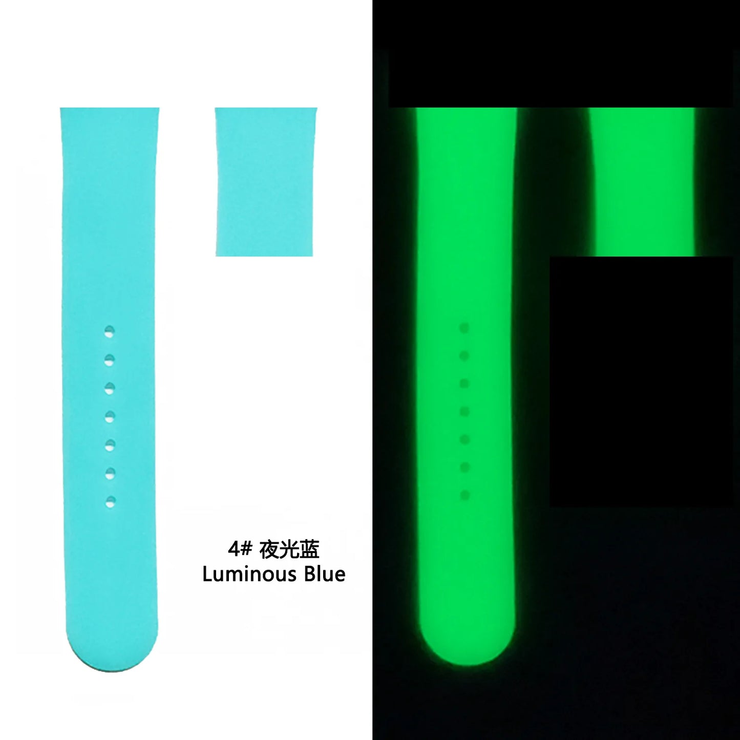 Glow-in-the-Dark Silicone Sport Strap for Smartwatches | Ultimate Accessory