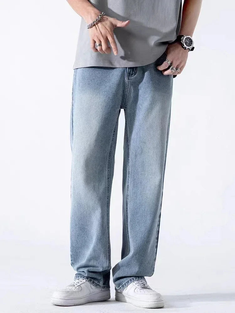 Men's Casual Wide Baggy Denim Jeans | Spring Summer Streetwear Pants