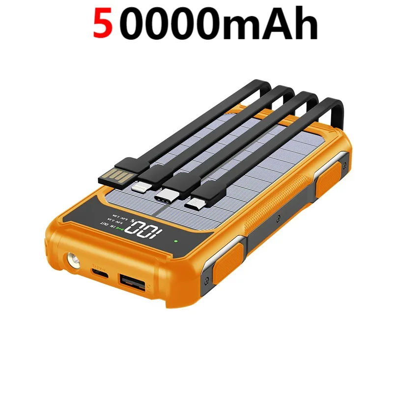 200000mAh Solar Emergency Power Bank | 4 in 1 Charging Solution