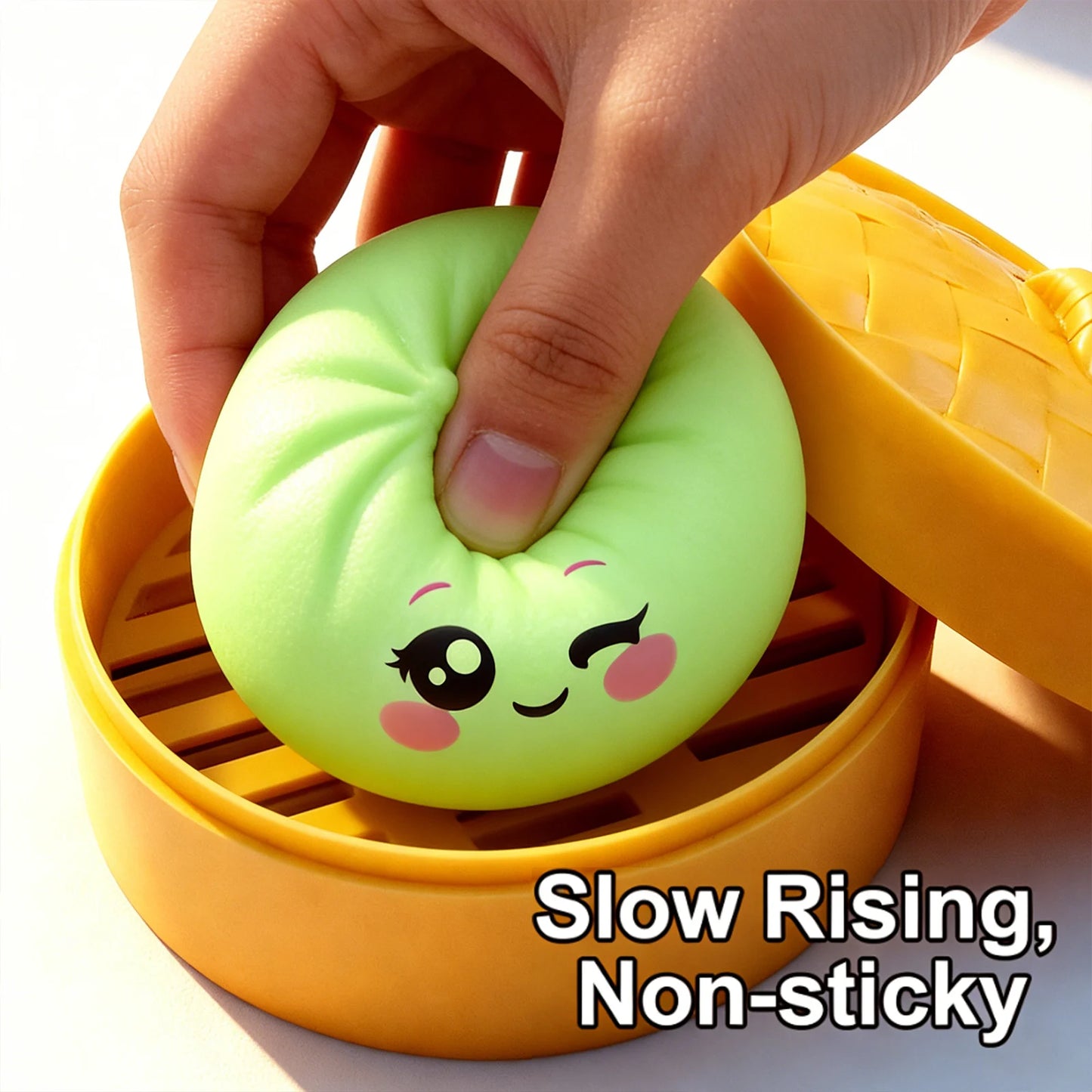 Colorful Simulated Dumpling Stress Ball Relaxing Relieving Anxiety Antistress Enhancing Happiness Rebound Stress Reliever Toy