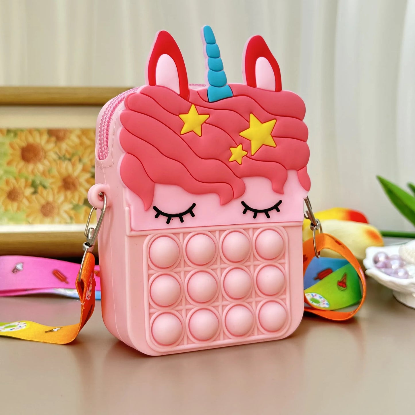 Unicorn Cross Bag - Stress Relief Handbag for Kids and Girls