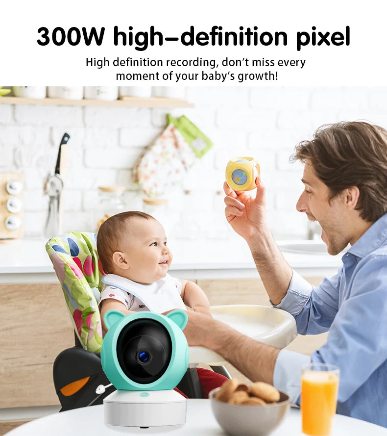 Smart Baby Monitor with 2K Camera & Night Vision for All Parents
