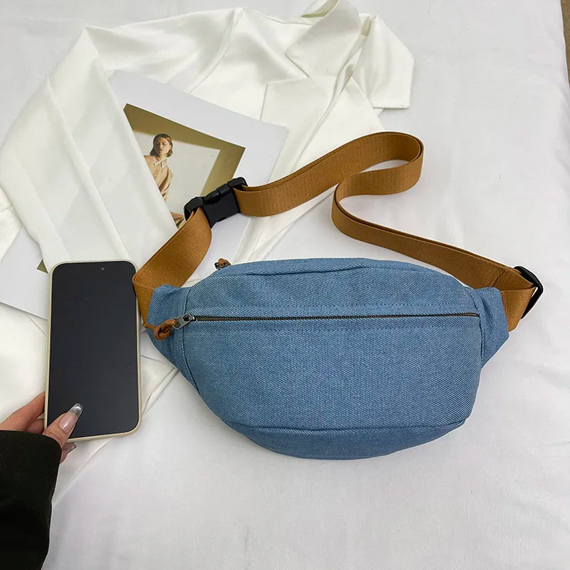 Casual Corduroy Belt Bags for Women | Stylish Fanny Pack