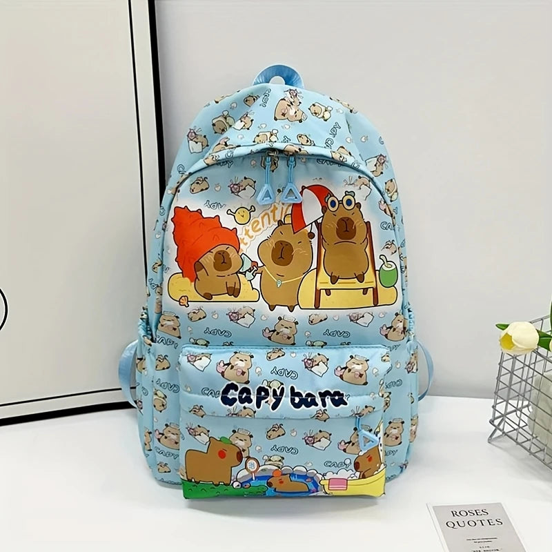 Cute Capybara Backpack | Large Capacity Multi-Purpose Bag
