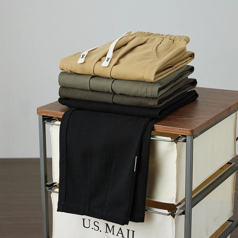 Comfortable Loose Men's Trousers | 100% Cotton Khaki Pants