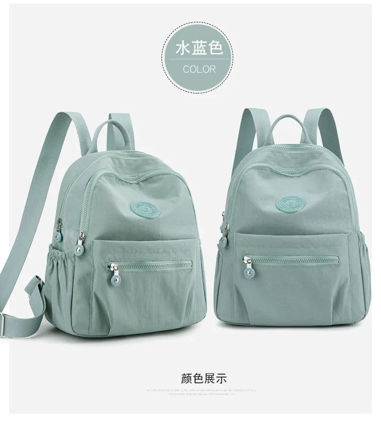 Women's Nylon Oxford Backpack | Stylish Small Rucksack