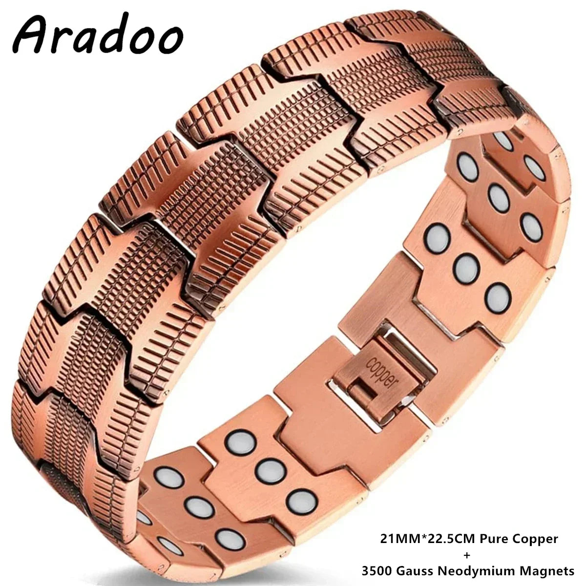 Magnetic Pure Copper Men's Bracelet | Stylish Health Benefits
