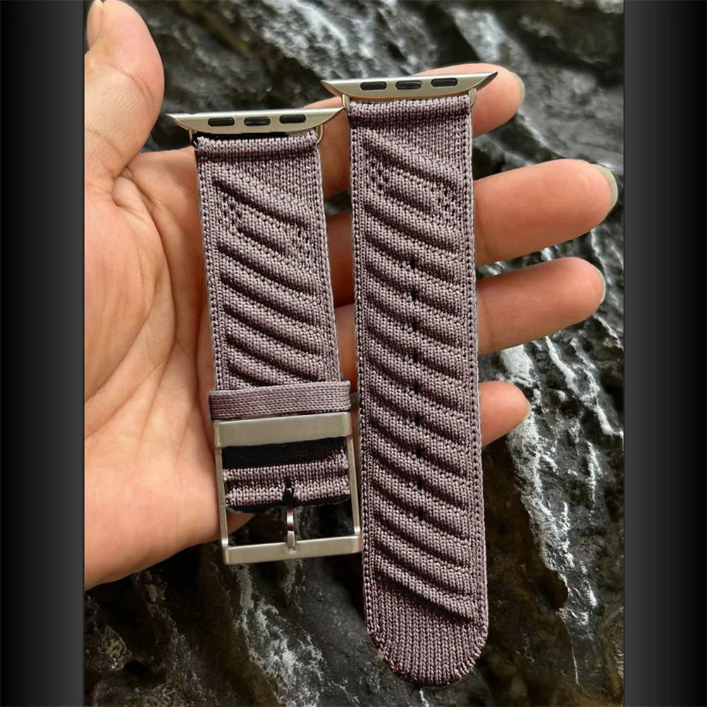 Navy Blue Nylon Strap for Apple Watch | Stylish & Comfortable Band