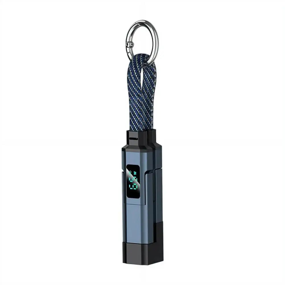 4 in 1 Keychain Charging Cable | Versatile USB C Cable with Display