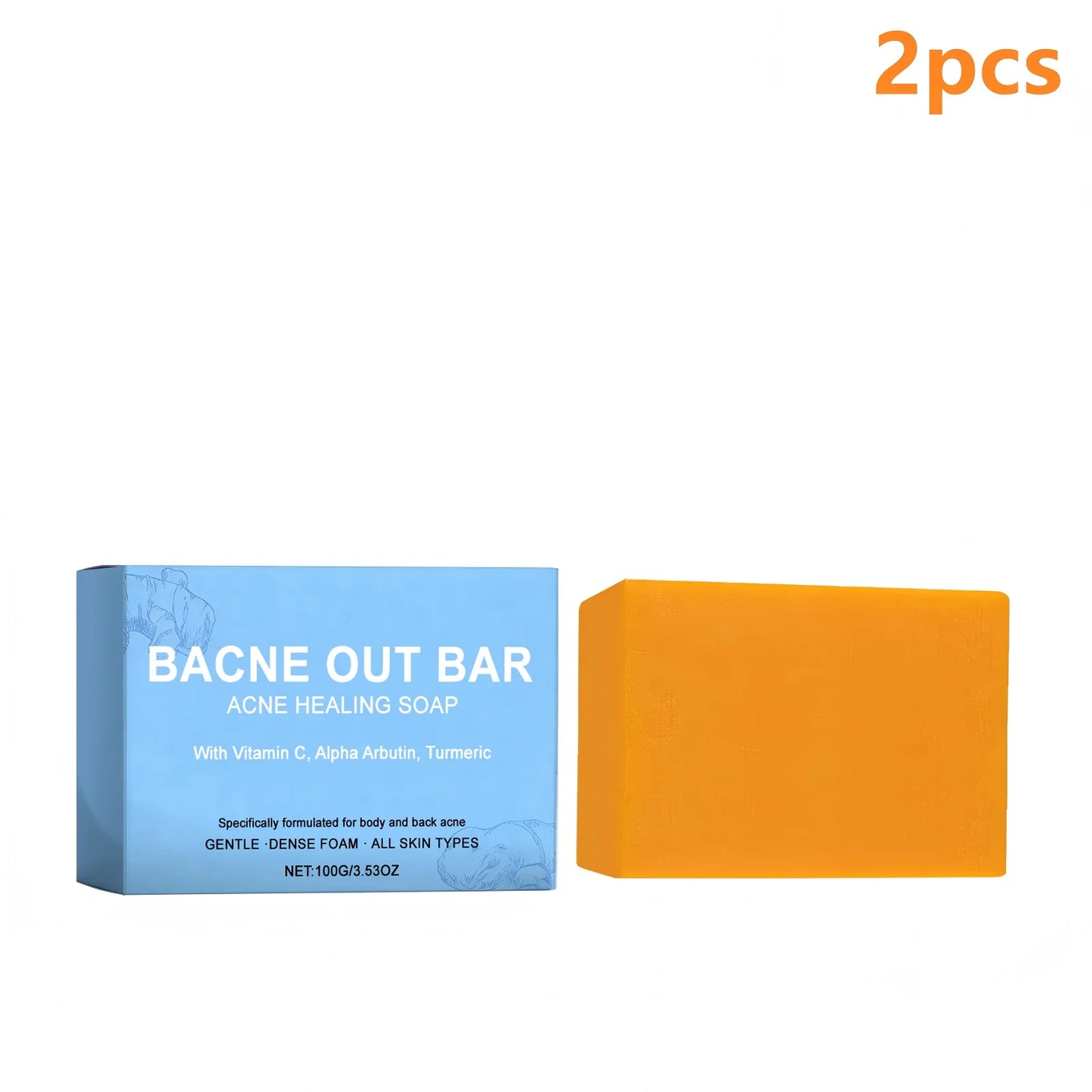 Turmeric Lightening Soap | Exfoliating Body Soap for Acne Control
