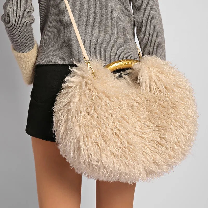 Bolso de hombro de piel sintética para mujer | Elegante bolso de playa para toda ocasión