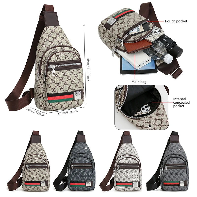 Men's Multifunctional Messenger Bag | Stylish Casual Shoulder Bag
