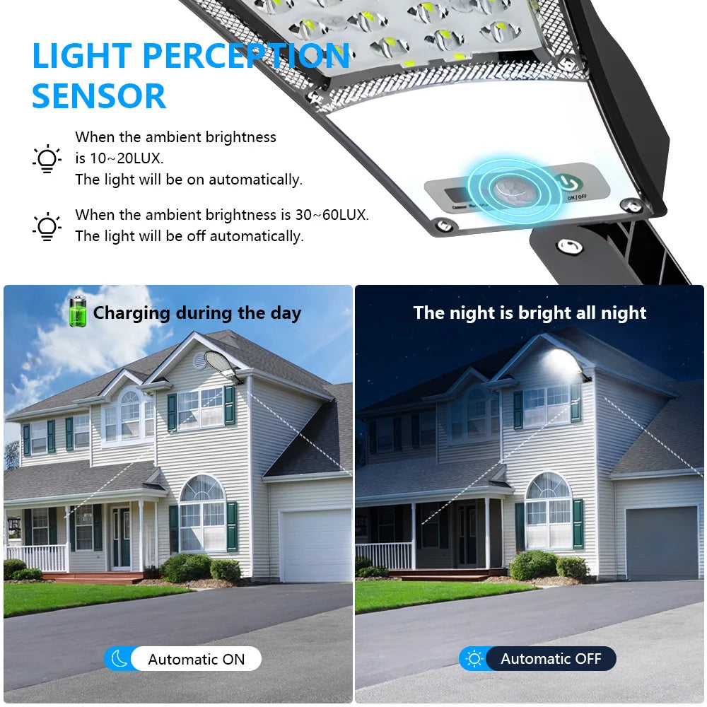 30W Solar Flood Light with Remote Control | Waterproof Outdoor Spotlight