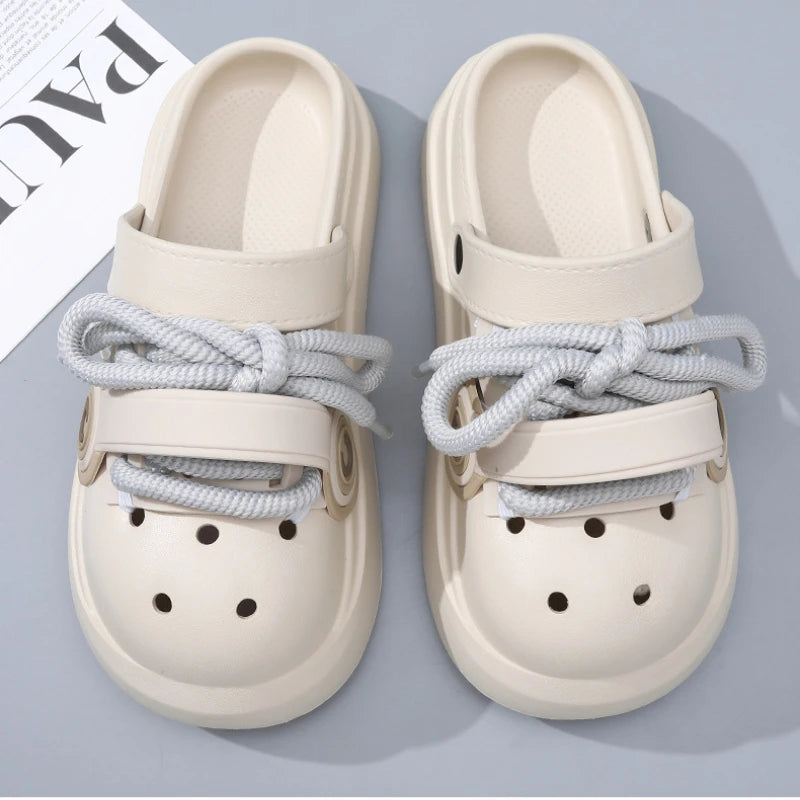 Stylish Women Summer Sandals | Comfortable Lace-Up Clogs for All