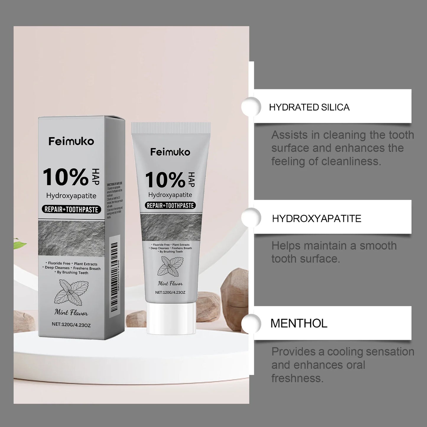 Mint Brightening Toothpaste | Gentle Daily Care for Healthy Smiles