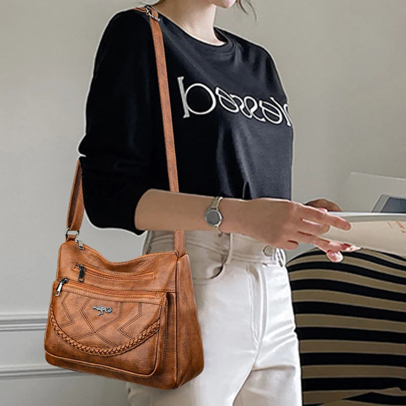 Versatile Neutral Style Shoulder Bag for Traveling & Outings