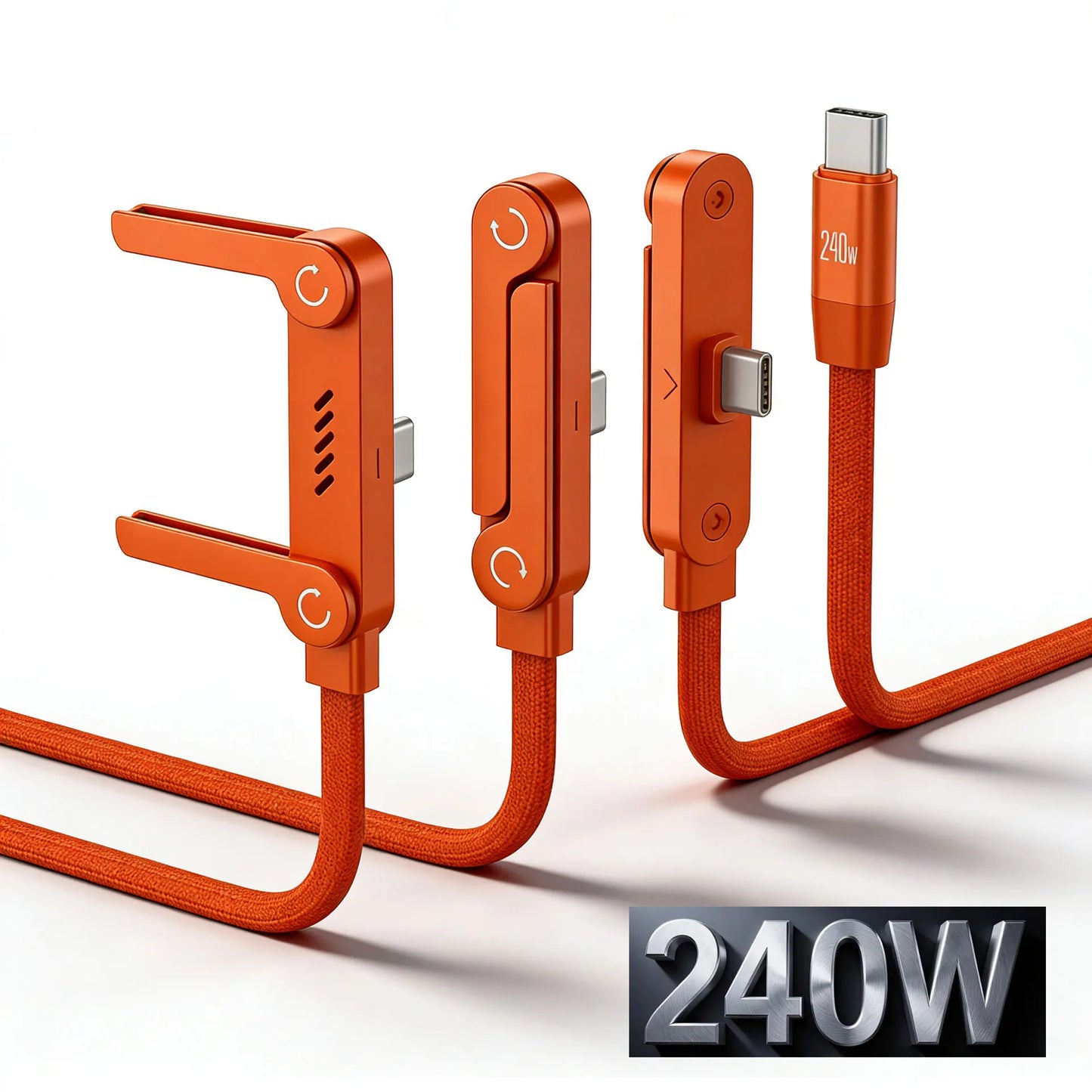 1.5m Foldable Fast Charging Cable & Phone Holder | Ultra-Fast Data