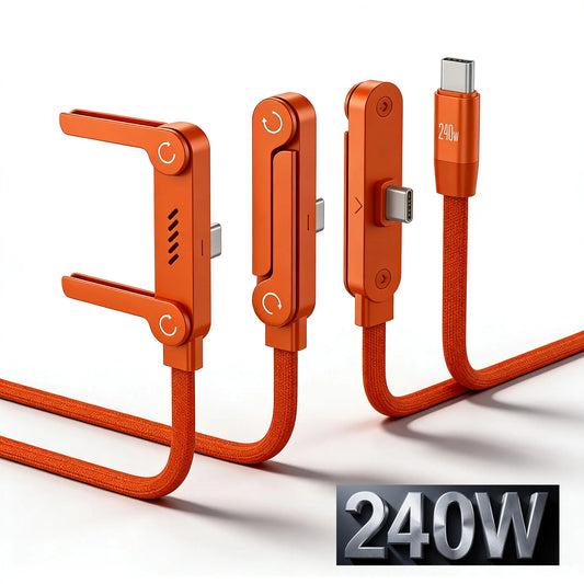1.5m Foldable Fast Charging Cable & Phone Holder | Ultra-Fast Data