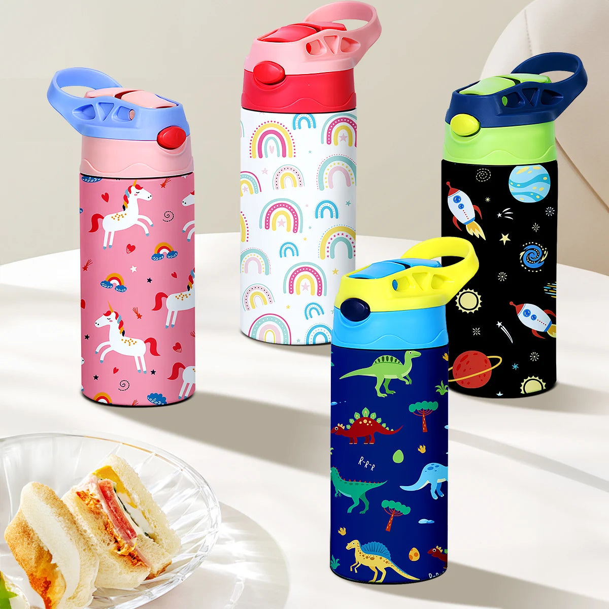 Cute Cartoon Pattern Stainless Steel Insulated Thermos Cup
