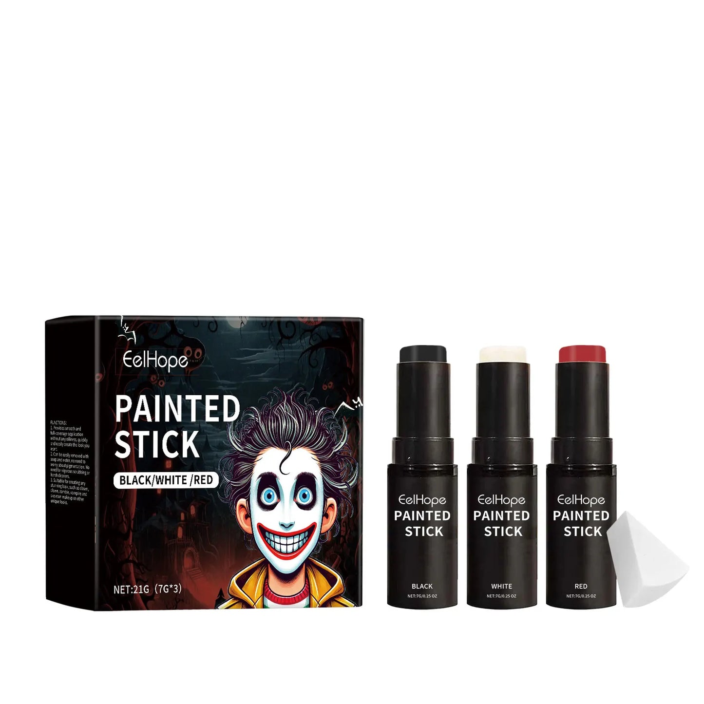 Halloween Body Paint Stick Set | Full-Coverage Makeup Essentials