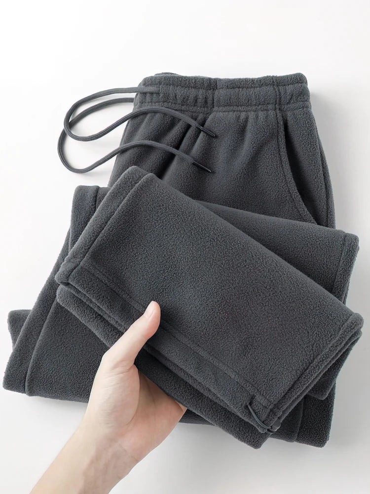 Men's Vintage Wide-Leg Fleece Pants | Warm Casual Joggers