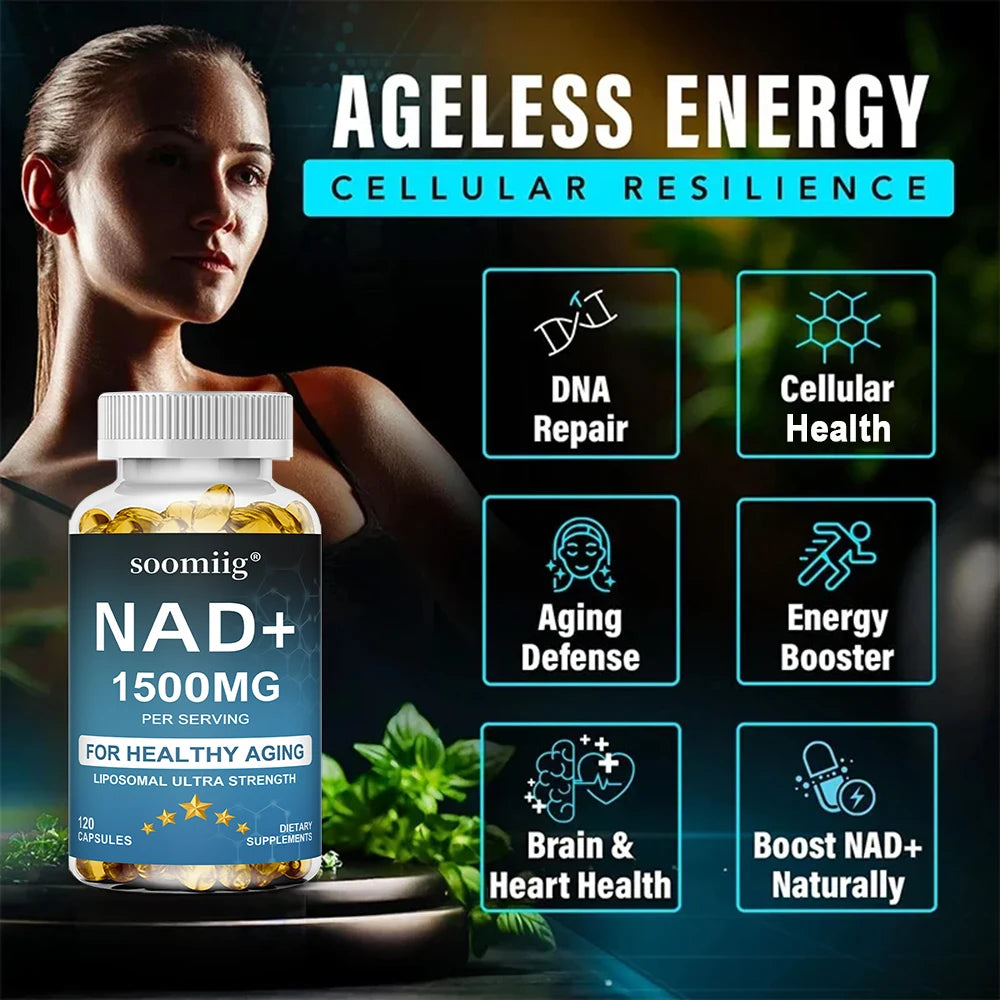 NAD 1500 Mg + Trans-resveratrol | Anti-Aging & Energy Boost
