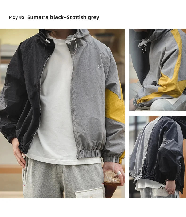 Men's Casual Detachable Double Zipper Jacket | Stylish Spring & Fall Coat