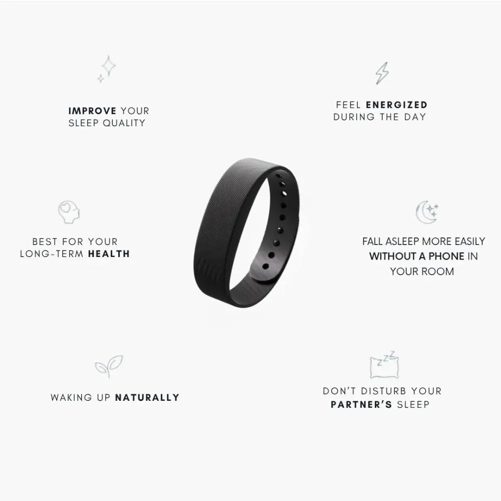 Adjustable Silicone Snooze-proof LED Alarm Clock Bracelet