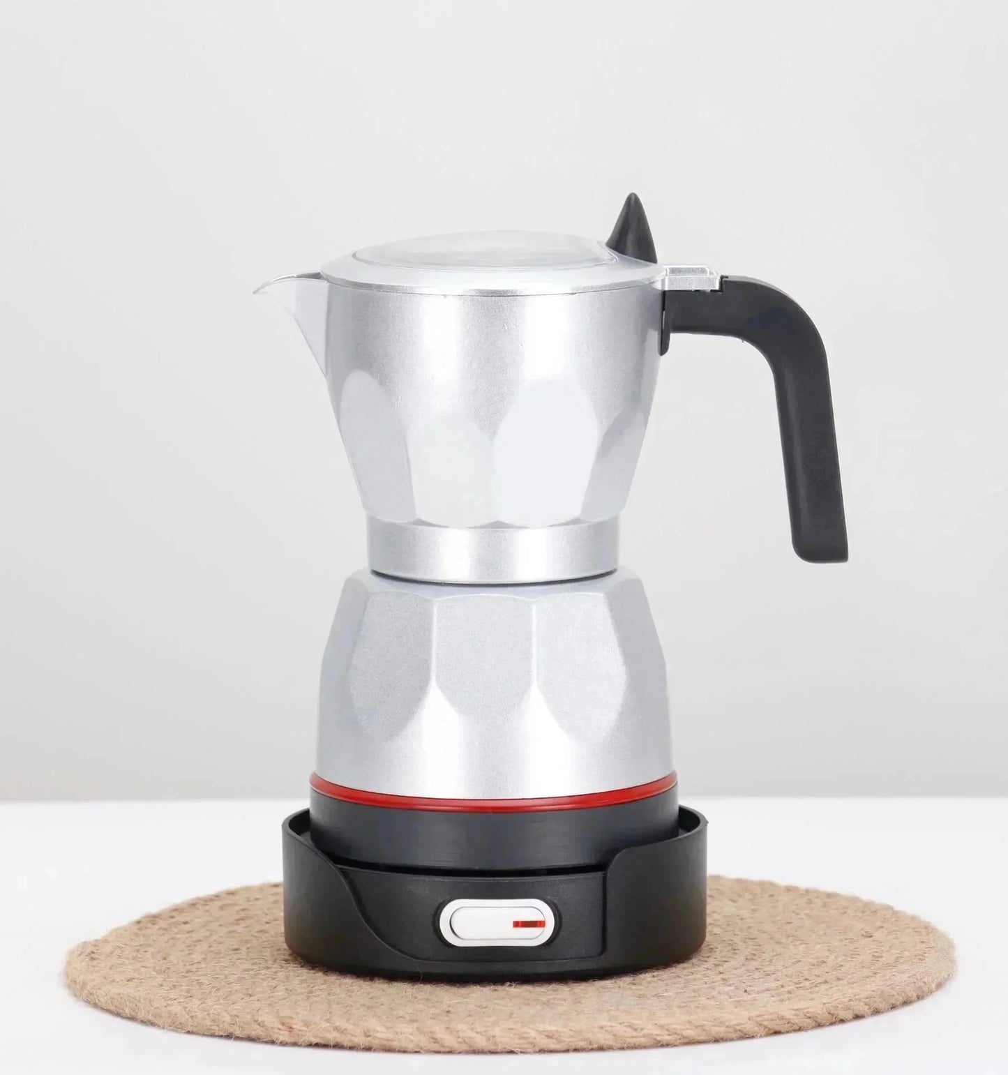 Transparent Electric Moka Pot | 150ml Portable Coffee Maker